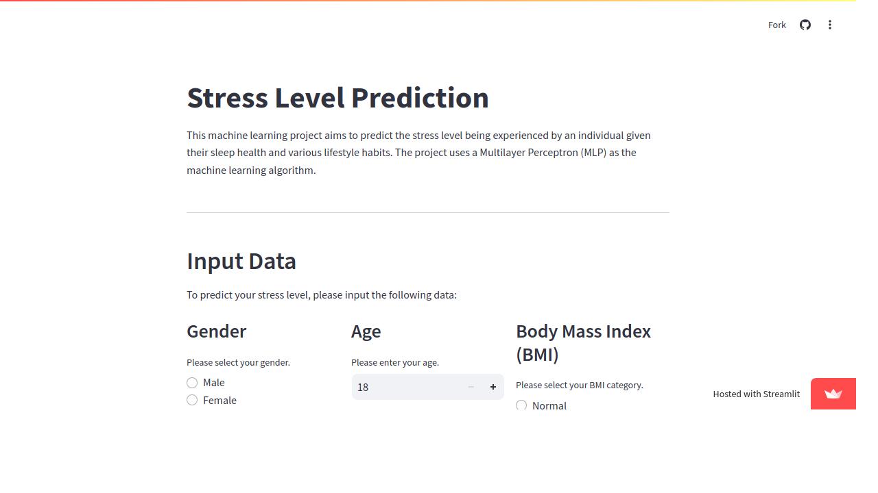 Stress Level Detector